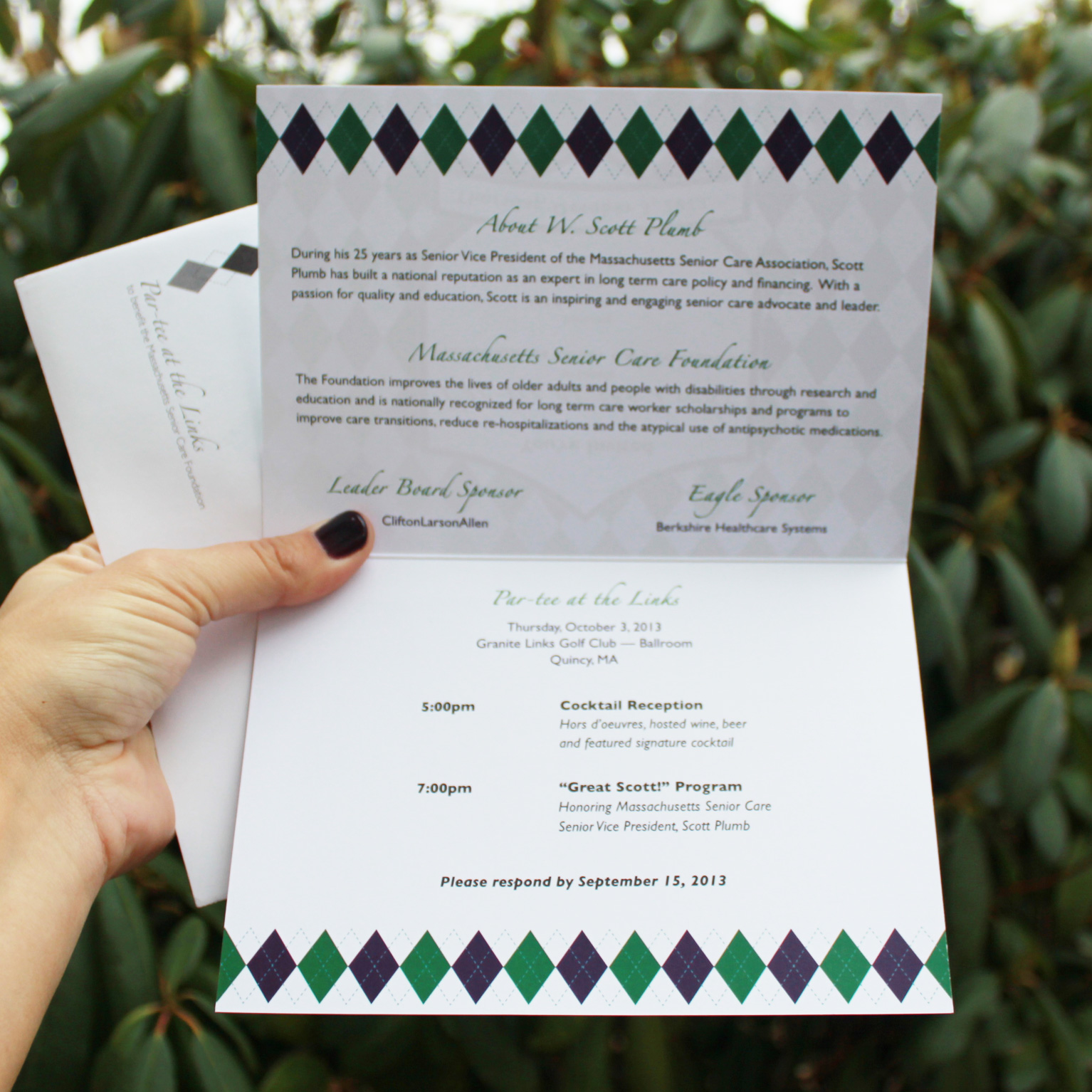 Fundraising Event Invitation Inside