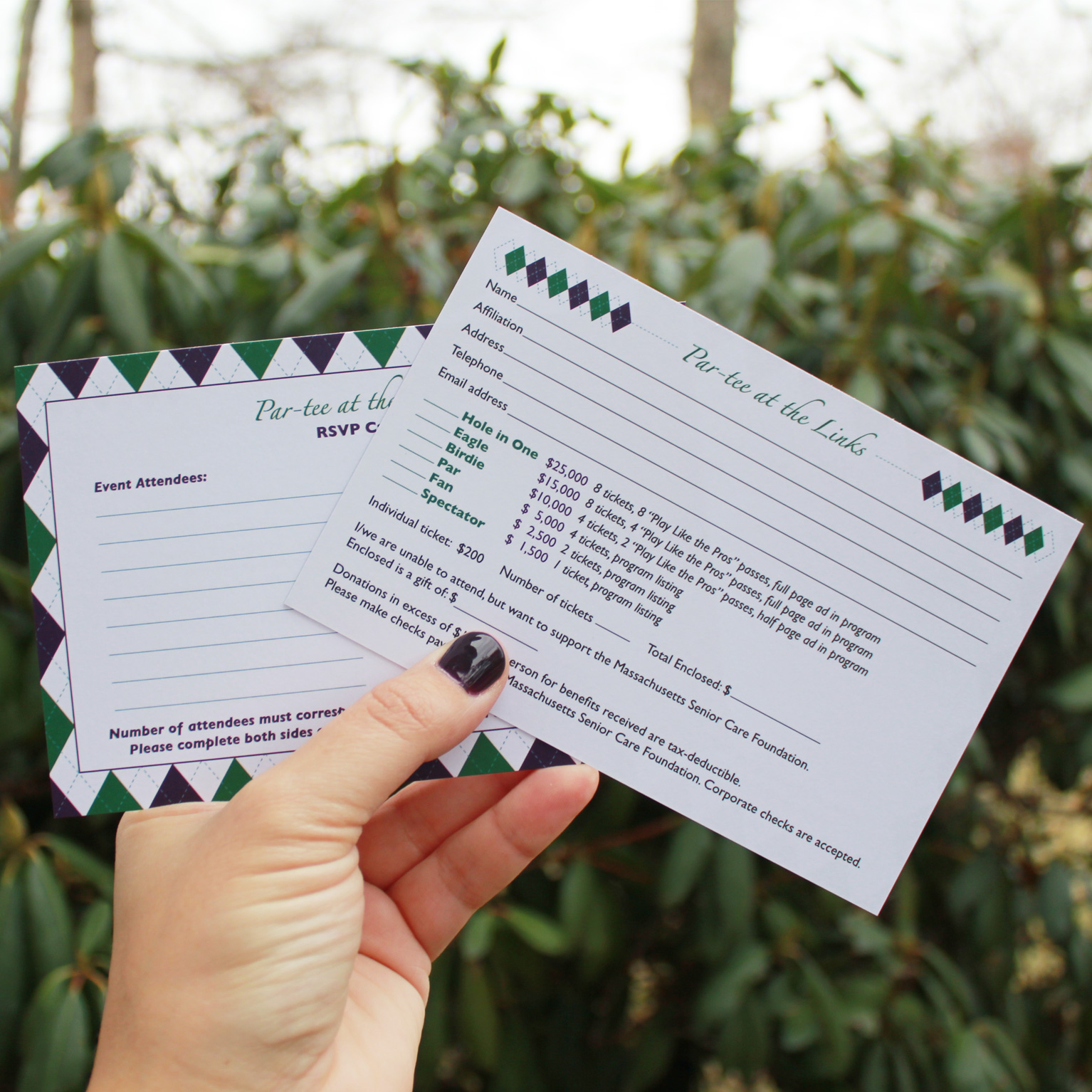 Fundraising Event Response Card