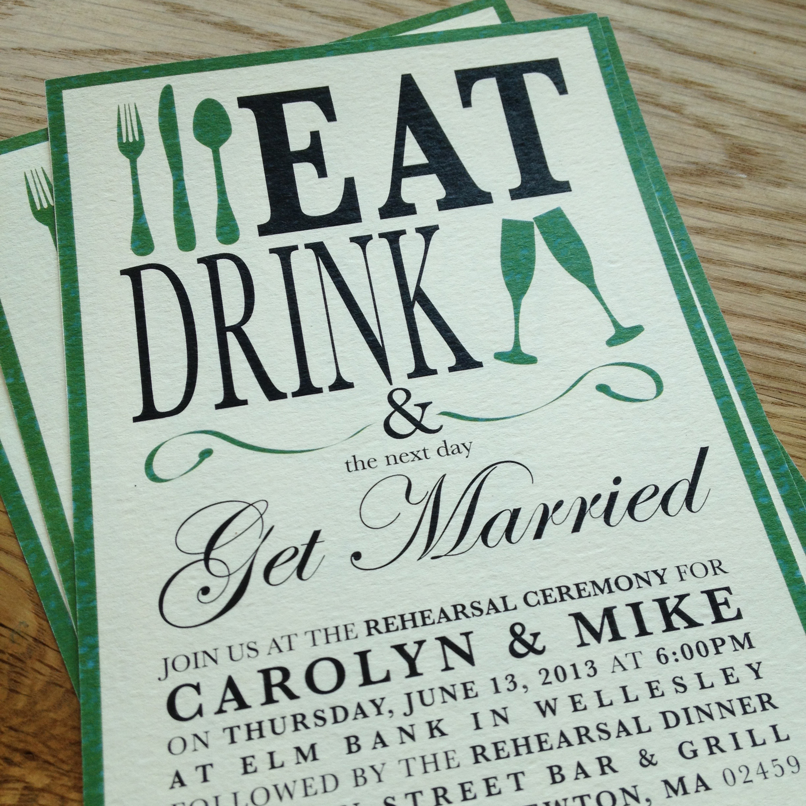 Rehearsal Dinner Invitation